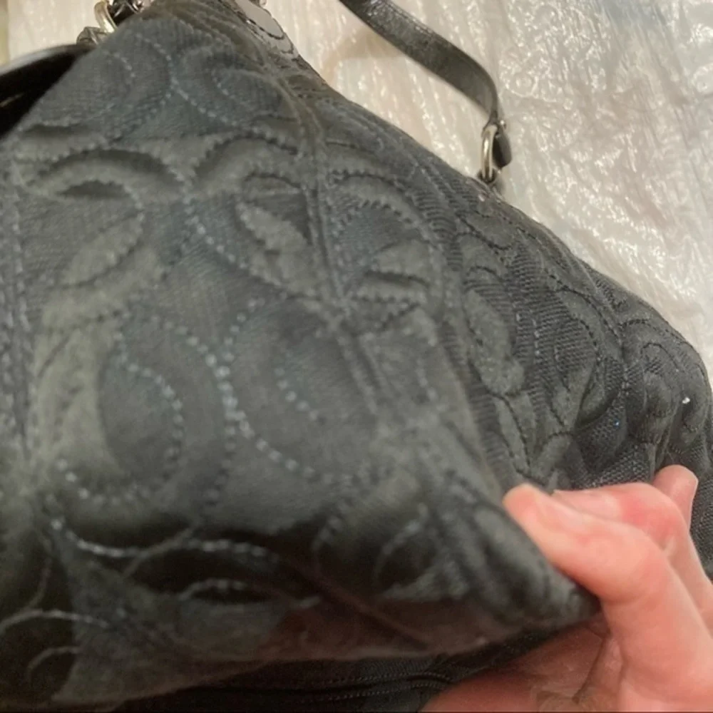 Coach y2k granmercy quilted black op art c bag 42949
